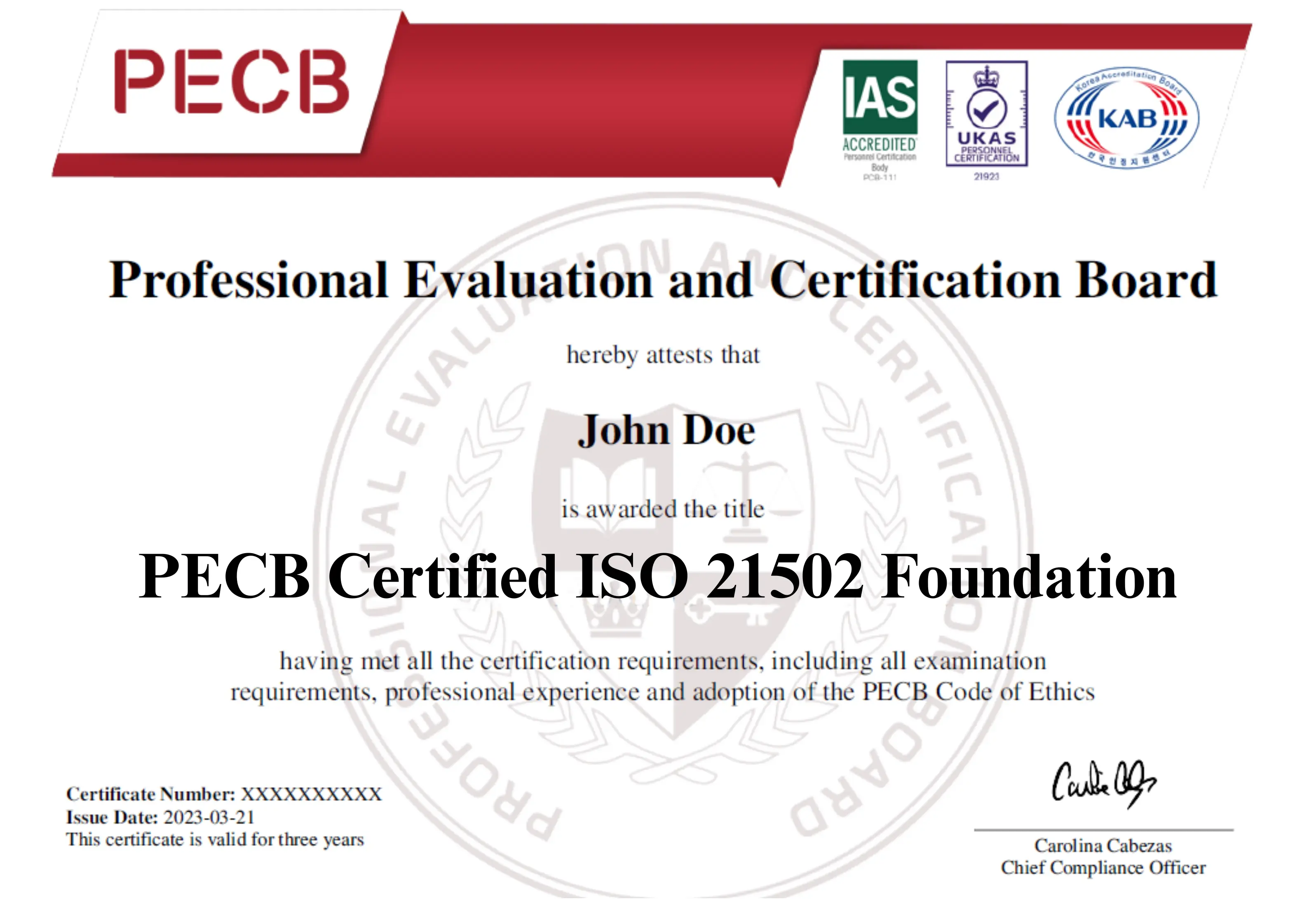 ISO 21502 Foundation